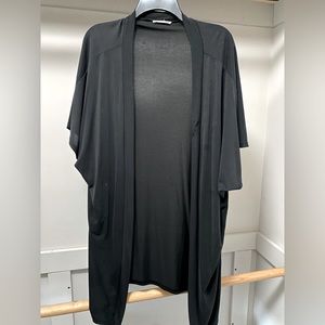 Short sleeve gray cardigan, size M